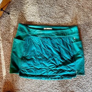 Smartwool Women's XL Smartloft 60 Skirt Teal Pull On Pockets Packable